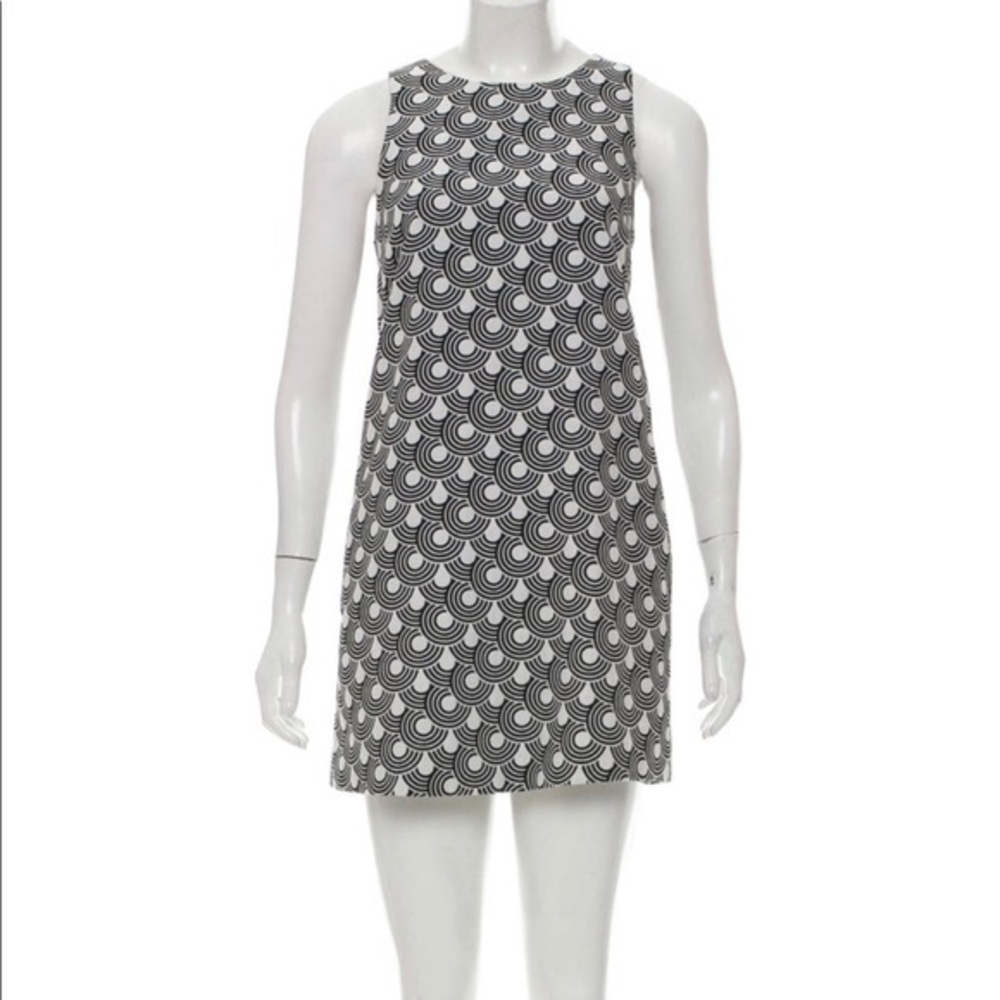 Alice + Olivia mod shift mini dress sz L